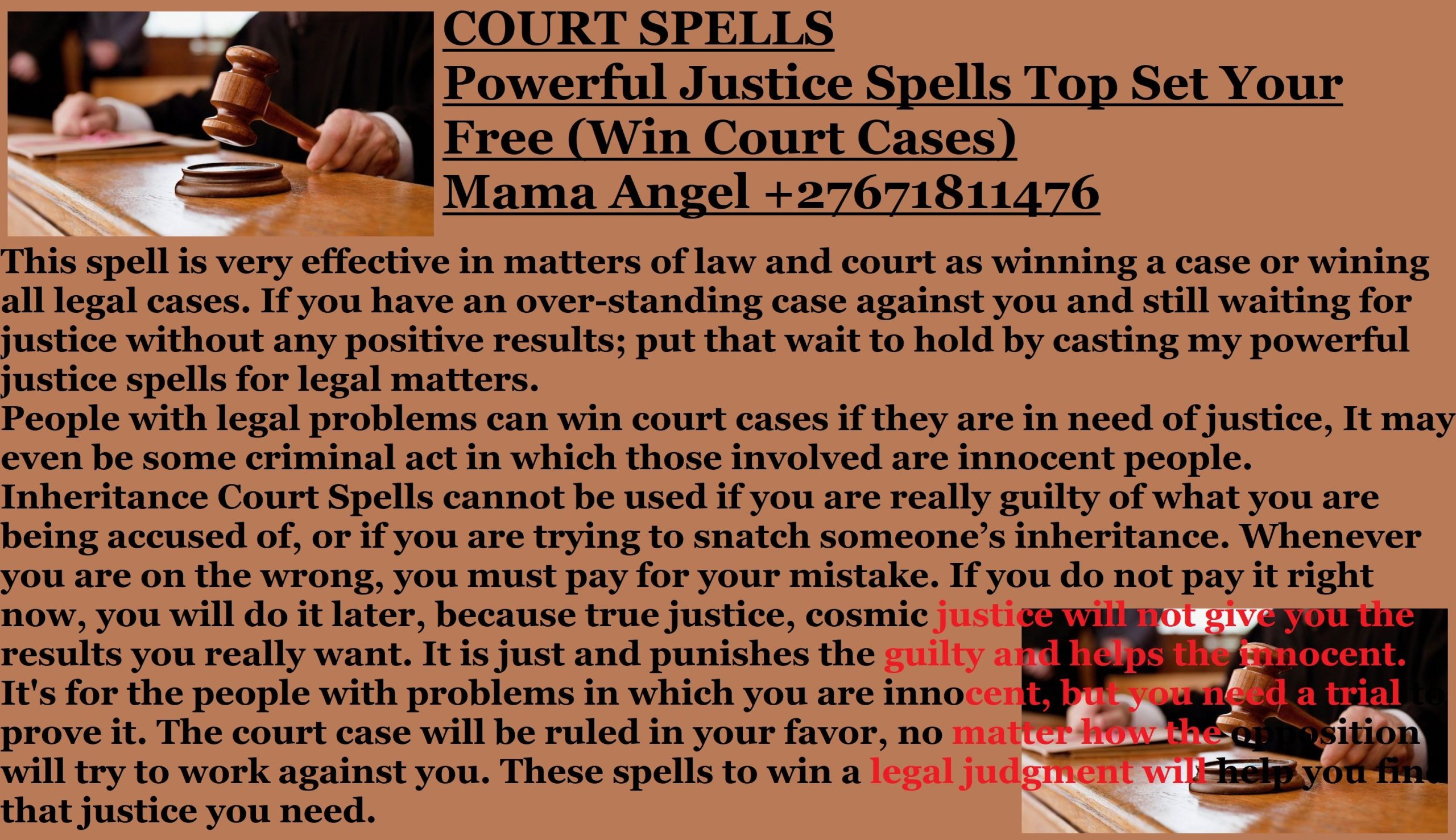You are currently viewing Spell to Win a Court Case